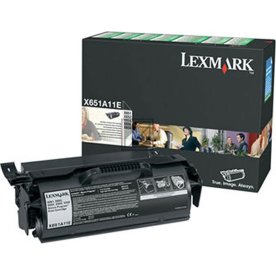 Lasertoner Lexmark X651A11E Svart 7000 sidor
