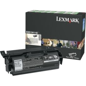 Lasertoner Lexmark X651H11E Svart 25 000 sidor