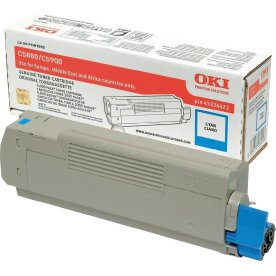 Lasertoner OKI 43324423 Blå 5000 sidor