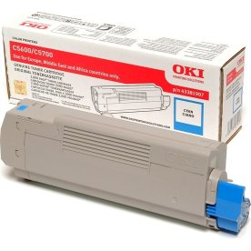 Lasertoner OKI 43381907 Blå 2000 sidor