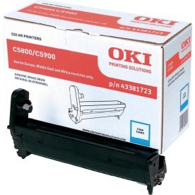 OKI 43381723 laserskrivartoner, blå, 20000s