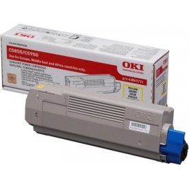 Lasertoner OKI 43865721 Gul 6000 sidor