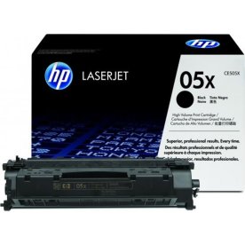 HP CE505X lasertoner, sort, 6500s