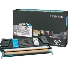 Lexmark 00C5240CH lasertoner, blå, 5000s