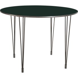 Comfort kantinebord sort, Ø 100