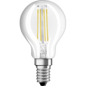 Osram Retro LED Kronljus, klar, E14, 4 W = 4 0W