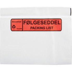 Följesedelsficka, “Följesedel/Packing list”, C6, 1