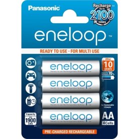 Panasonic Eneloop AA uppladdningsbara batterier, 4