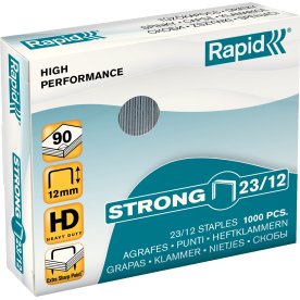 Häftklammer Rapid Strong 23/12, 1000 st