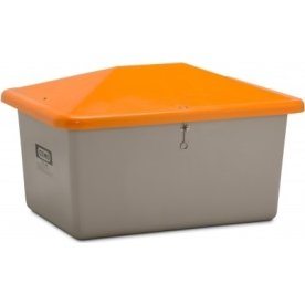 Salt-/sandbehållare, Tough, 700 L,Grå/orange