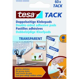 Tesa Tack dubbelhäftande fästkuddar 60 st.