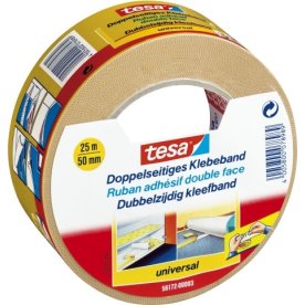 tesa Dubbelhäftande Universaltejp, 50 mm x 25 m