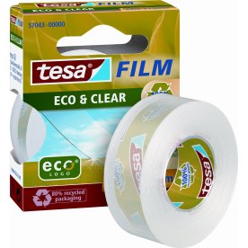 Tesa ecoLogo miljövänlig kontorstejp 33 m x 19 mm