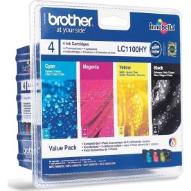Bläckpatron Brother LC1100HYVALBDR Flerpack