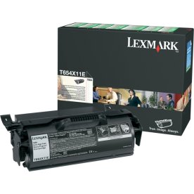Lexmark T654X11E lasertoner, sort, 36000s