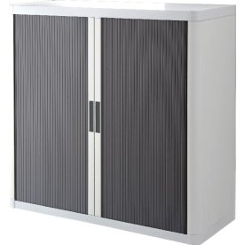 Paperflow Easy Office 1 m, 2 hyllor, vit/antracit