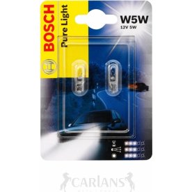 Bosch w5w minihalogen/glaslampsats