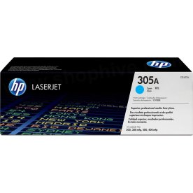 HP nr 305A/CE411A lasertoner, blå, 2600 s