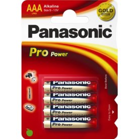 Panasonic strl. AAA Pro Power Gold batteri, 4 st