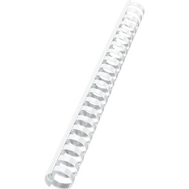 Spiralrygg Fellowes A4 Plast 21 ringar 12 mm Vit