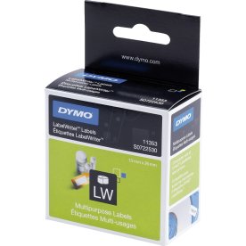 Dymo LW universaletikett, 13x25 mm