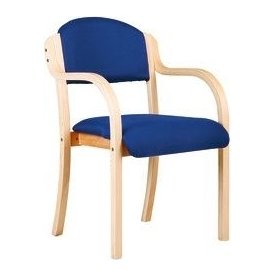 Morten konferensstol med armstöd, blå