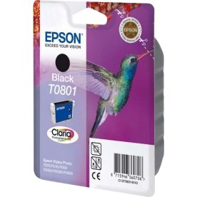 Epson nr. T0801/C13T08014011 bläckpat. Svart 300s