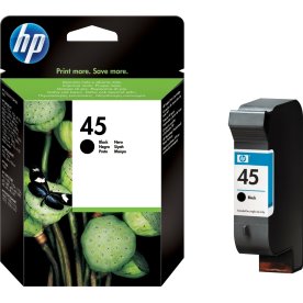 HP nr 45/51645AE bläckpatron, svart, 930 s