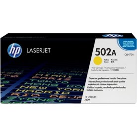 HP 502A/Q6472A lasertoner, gul, 4000 s
