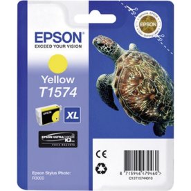 Bläckpatron Epson T1574/C13T15744010 Gul 26 ml