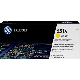 HP 651A/CE342A lasertoner, gul, 16 000 s