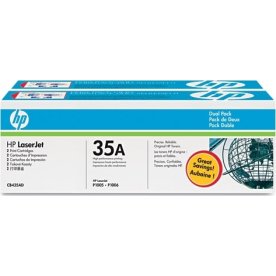 HP nr 35A/CB435AD lasertoner, svart, 1500 s, 2-pac