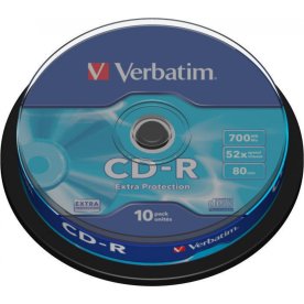 Verbatim CD-R 700 MB/80 min 52x spindel, 10 st.