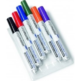 Legamaster TZ-1 whiteboardpennor, set med 6 färger