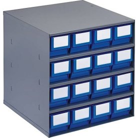 Lagermagasin inkl. 16 x systembox 3 (400x91x81), b