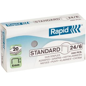Häftklamrar Rapid Standard 24/6, 1000 st