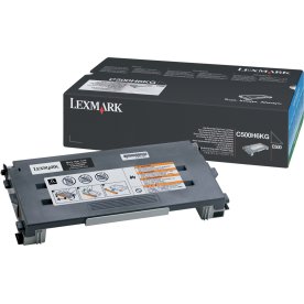 Lexmark 0C500S2KG lasertoner, sort, 2500s