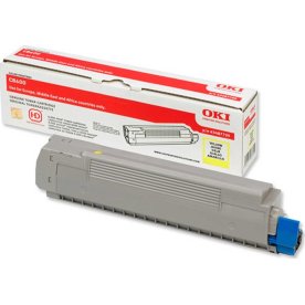 OKI 43487709 lasertoner, gul, 6000 sidor