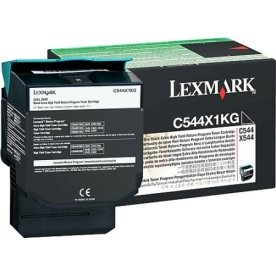 Lexmark 0C544X1KG lasertoner, svart, 6000s