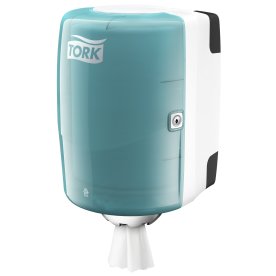 Tork M2 Dispenser Aftørringspapir, turkis/hvid