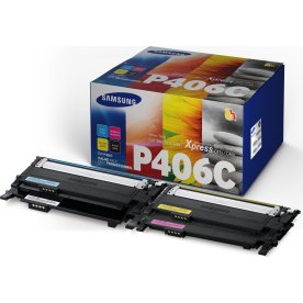 Lasertoner Samsung CLT-P406C Flerpack 4 st