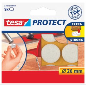 Möbeltassar Tesa Protect Rund Ø26 mm Vit