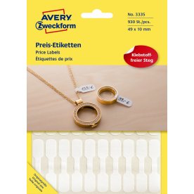 Avery 3335 ring etiketter, 54 x 11mm, 924stk