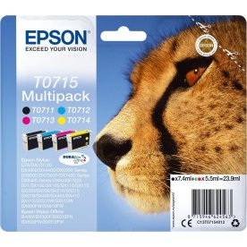Epson T0715 Multi pack, C13T07154012 bläckpatron