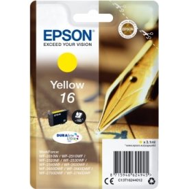 Epson T1624 Bläckpatron, 165 sidor, gul