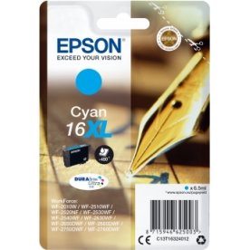 Epson T1632/C13T16324012 XL bläckpatron, cyan, 450