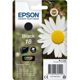 Bläckpatron Epson 18/C13T18014012 Svart 175 sidor