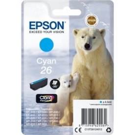 Epson T2612 bläckpatron, 300 s, cyan