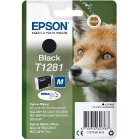 Epson nr T1281/C13T12814022 bläckpatron, svart, 17