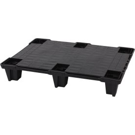 Plastpall, 800x600 mm, svart